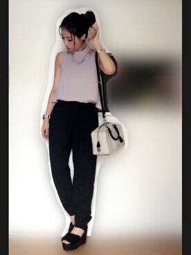 「ENVYM（アンビー）のアイテム（アクセサリー）」を使った、hayuさん（レディース・162cm）の夏コーディネート