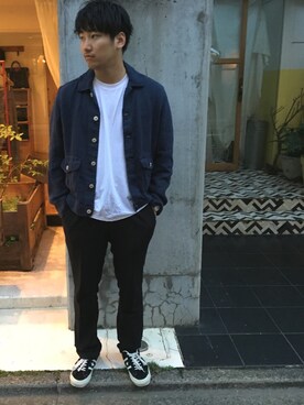 「原宿」｜「アイテム（その他アウター）」を使った、 ryutoikemuraさん（メンズ・175cm）の夏コーディネート
