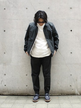 「UNIVERSAL PRODUCTS（ユニバーサルプロダクツ）のアイテム（スラックス）」を使った、 ryutoikemuraさん（メンズ・175cm）の夏コーディネート