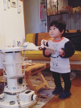 「1歳児」｜「アイテム（ブーツ）」を使った、KANAAANさん（キッズ・80cm）の冬コーディネート