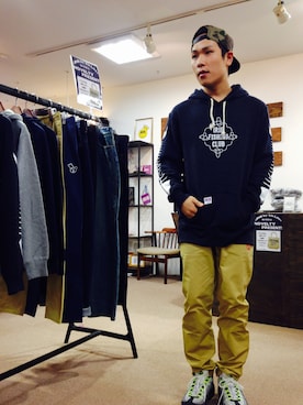 「BAYLINKSTORE」｜ラガチャイナさん（メンズ・174cm）の秋コーディネート