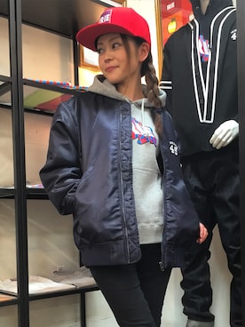 「BAYLINKSTORE」｜ラガチャイナさん（レディース・150cm）の冬コーディネート