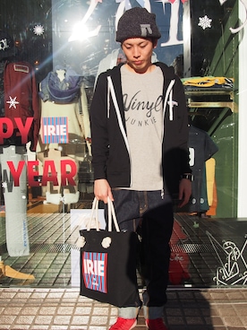 「IRIE by Irielife」｜ラガチャイナさん（メンズ・170cm）の冬コーディネート
