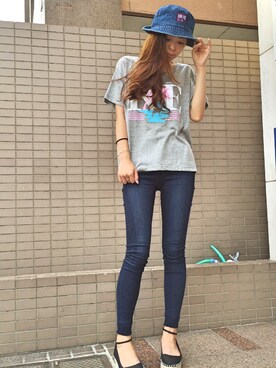 「raggachina」｜ラガチャイナさん（レディース・155cm）の夏コーディネート