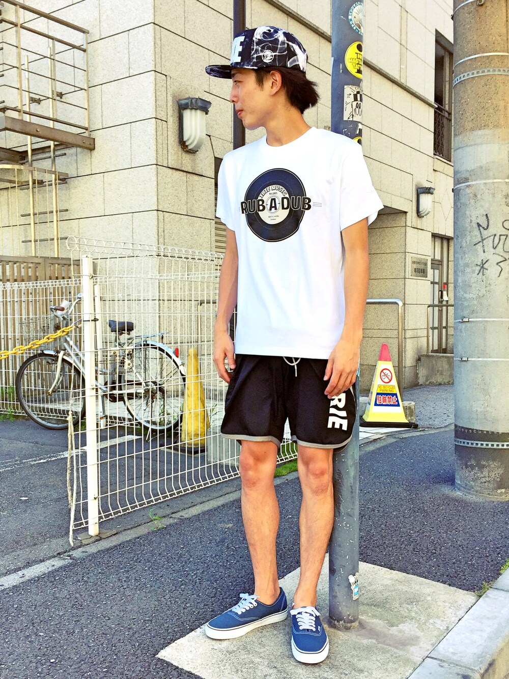 「IRIE by Irielife、VANS、SURF、BOARD SHORTS、summer、raggachina」｜「IRIE by irielifeのアイテム（キャップ、ブラック系）」を使った、ラガチャイナさん（メンズ・170cm）の夏コーディネートの1枚目の写真