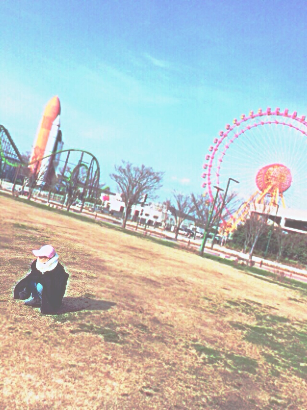 「コート、オルチャンファッション、キャップ、used、デニムパンツ、スニーカー、UNIQLO、WEGO、SPINNS」｜「♡♡♡のアイテム（その他、その他）」を使った、きん✸ぎょさん（レディース・159cm）の冬コーディネートの1枚目の写真