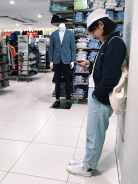 「emmi（エミ）のアイテム（帽子）」を使った、wayiiさん（レディース・158cm）の冬コーディネート