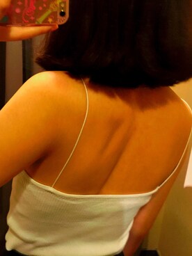 「UNIF（ユニフ）のアイテム（キャミソール）」を使った、ChenChannnさん（レディース・165cm）の夏コーディネート