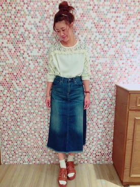 「メチャカリ」｜nishiyaaaaaanさん（レディース・166cm）の春コーディネート