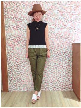 nishiyaaaaaanさん（レディース・166cm）の夏コーディネート