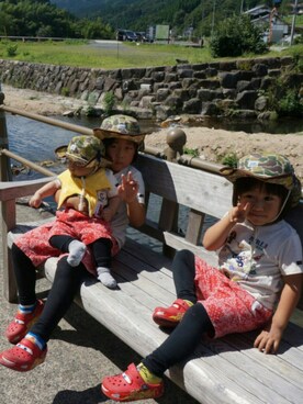 3BOYS⑅◡̈*🐒さん（キッズ・60cm）の秋コーディネート