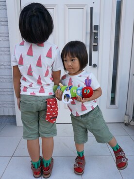 3BOYS⑅◡̈*🐒さん（キッズ・120cm）の秋コーディネート