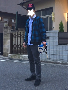 「SHIPS JET BLUE（シップスジェットブルー）のアイテム（チノパンツ）」を使った、Frogさん（メンズ・175cm）の春コーディネート