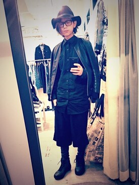 「mode」｜「アイテム（ブルゾン）」を使った、lacia さん（メンズ・180cm）の冬コーディネート