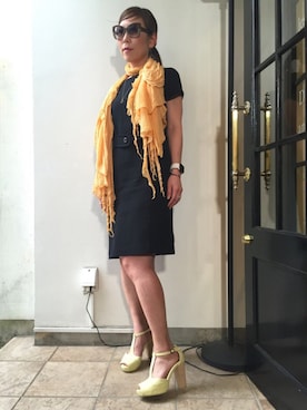 「Un-Demi（アンドゥミ）のアイテム」を使った、acoさん（レディース・158cm）の春コーディネート