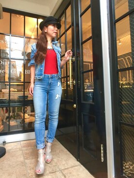 「ベレー帽推奨委員会」｜「アイテム（ブーティ）」を使った、acoさん（レディース・158cm）の秋コーディネート