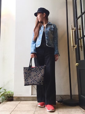 「DIAVEL（ディアベル）のアイテム」を使った、acoさん（レディース・158cm）の秋コーディネート