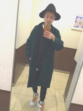 「PARADOX（パラドックス）のアイテム（ハット）」を使った、santaさん（メンズ・174cm）の春コーディネート