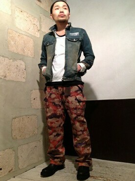 「B'2nd（ビーセカンド）のアイテム（デニムジャケット）」を使った、B'2nd SAPPOROさん（メンズ・175cm）の春コーディネート