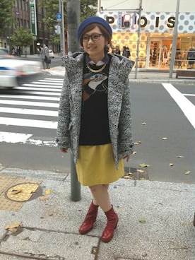 「B'2nd（ビーセカンド）のアイテム（その他アウター）」を使った、B'2nd SAPPOROさん（レディース・163cm）の秋コーディネート