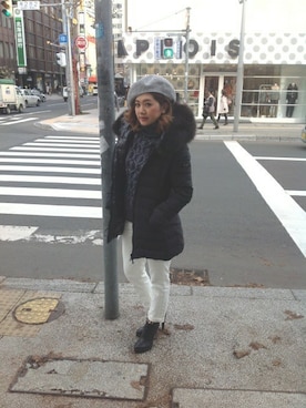 「B'2nd（ビーセカンド）のアイテム（帽子）」を使った、B'2nd SAPPOROさん（レディース・163cm）の秋コーディネート