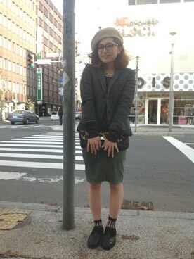 「B'2nd（ビーセカンド）のアイテム（帽子）」を使った、B'2nd SAPPOROさん（レディース・163cm）の秋コーディネート