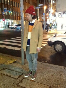 「WHITE LINE（ホワイトライン）のアイテム（トップス）」を使った、B'2nd SAPPOROさん（メンズ・175cm）の秋コーディネート