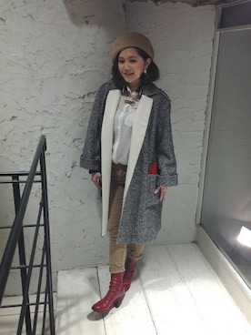 「B'2nd（ビーセカンド）のアイテム（その他アウター）」を使った、B'2nd SAPPOROさん（レディース・160cm）の冬コーディネート