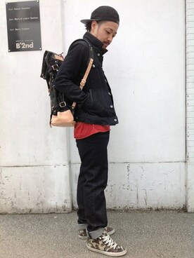 「RYU（リュー）のアイテム（ジャケット/アウター）」を使った、B'2nd SAPPOROさん（メンズ・175cm）の春コーディネート