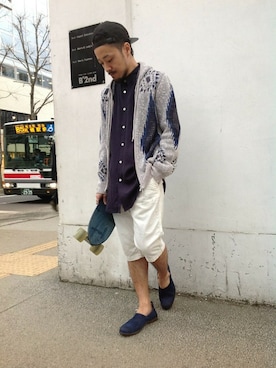 「B'2nd（ビーセカンド）のアイテム（パーカー）」を使った、B'2nd SAPPOROさん（メンズ・175cm）の春コーディネート