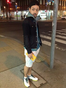 「B'2nd（ビーセカンド）のアイテム（パーカー）」を使った、B'2nd SAPPOROさん（メンズ・175cm）の春コーディネート