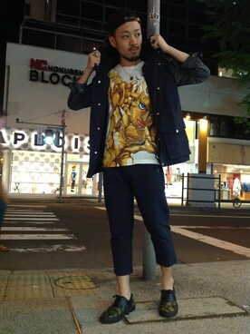 「RYU（リュー）のアイテム（ジャケット/アウター）」を使った、B'2nd SAPPOROさん（メンズ・175cm）の春コーディネート