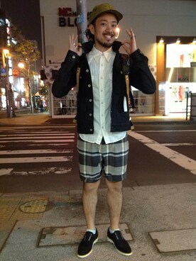 「RYU（リュー）のアイテム（ジャケット/アウター）」を使った、B'2nd SAPPOROさん（メンズ・175cm）の夏コーディネート