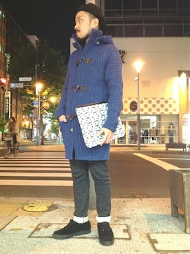 「B'2nd（ビーセカンド）のアイテム（ダッフルコート）」を使った、B'2nd SAPPOROさん（メンズ・175cm）の秋コーディネート