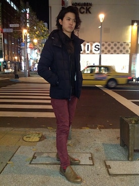 「B'2nd（ビーセカンド）のアイテム（ダウンジャケット/コート）」を使った、B'2nd SAPPOROさん（メンズ・175cm）の秋コーディネート