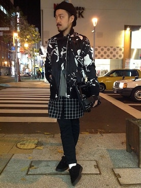 「B'2nd（ビーセカンド）のアイテム（ブルゾン）」を使った、B'2nd SAPPOROさん（メンズ・175cm）の秋コーディネート