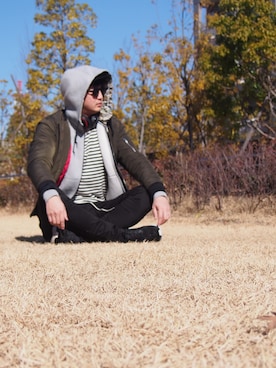 R.Hさん（メンズ・186cm）の冬コーディネート