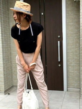 「ドラフトMR」｜「アイテム（帽子）」を使った、ともぞうでらっくすさん（レディース・167cm）の夏コーディネート