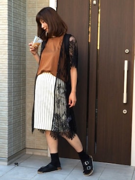 「ドラフトDAZ」｜ともぞうでらっくすさん（レディース・167cm）の夏コーディネート