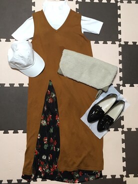 「コーデュロイキャップ」｜ともぞうでらっくすさん（レディース・167cm）の秋コーディネート