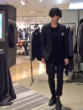 「SRIVER」｜「アイテム（ジャケット/アウター）」を使った、勝田 俊介さん（メンズ・164cm）の秋コーディネート