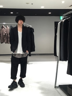 「SRIVER」｜勝田 俊介さん（メンズ・164cm）の春コーディネート