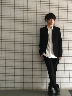 「SRIVER」｜勝田 俊介さん（メンズ・164cm）の春コーディネート