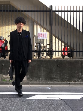「LADMUSICIAN」｜「アイテム（ジャケット/アウター）」を使った、勝田 俊介さん（メンズ・164cm）の夏コーディネート