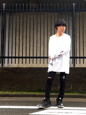 「Luciole Jean pierre（リュシオールジャンピエール）のアイテム」を使った、勝田 俊介さん（メンズ・164cm）の秋コーディネート