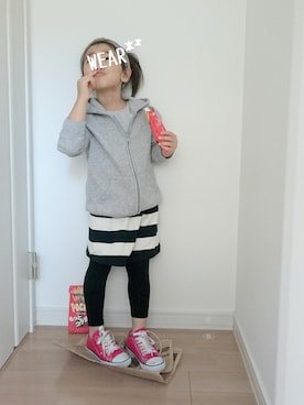erimomoさん（キッズ・100cm）の秋コーディネート