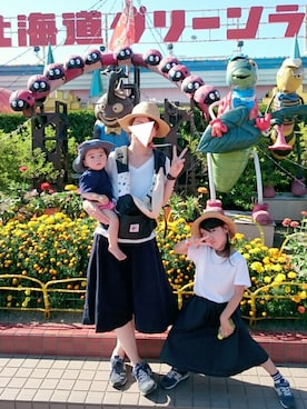 erimomoさん（キッズ・110cm）の夏コーディネート