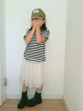 erimomoさん（キッズ・110cm）の秋コーディネート