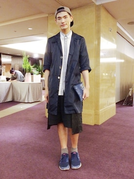 「DRESS CODE（ドレスコード）のアイテム」を使った、石詮さん（メンズ・178cm）の春コーディネート
