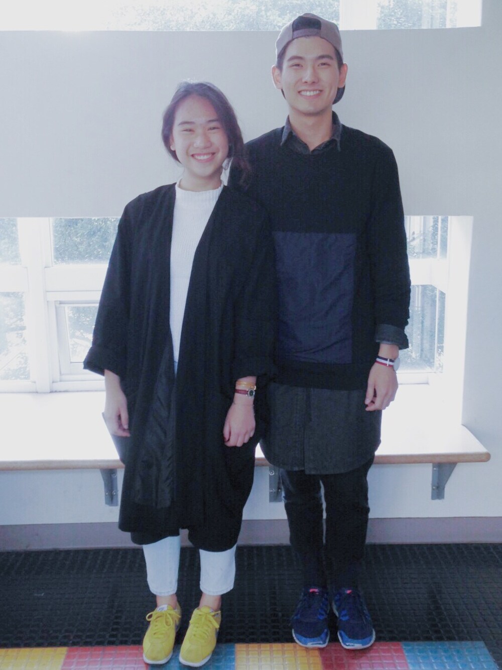 「NIKEのアイテム（スニーカー、ブルー系）」を使った、石詮さん（メンズ・178cm）の夏コーディネートの1枚目の写真